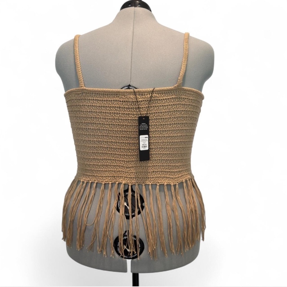 Fashion Nova Weekend Flirt Crochet Fringe Top Plus Size 3X, Coachella Festival - Picture 8 of 11